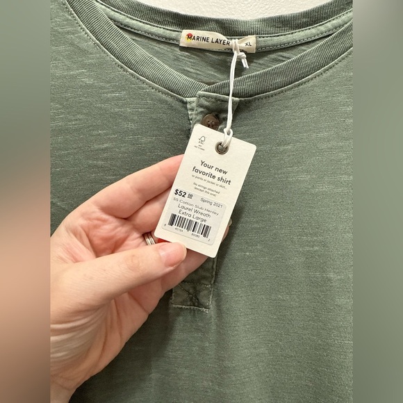 Marine Layer SS Cotton Slub Henley
Laurel Wreath XL - Picture 3 of 5